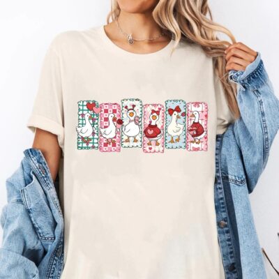 Just A Love Goose Valentine T-Shirt