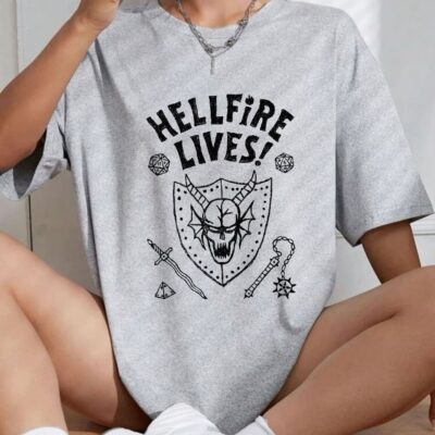 HellFire Lives Dustin T-Shirt, Strangerthings Movie