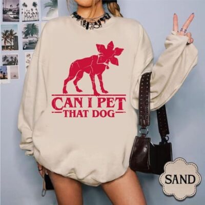 Demodog Can I Pet That Dog T-Shirt, Strangerthings Movie