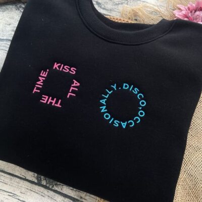 Snoopy Kiss All The Time Embroidered Sweatshirt