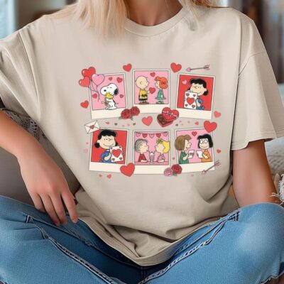 Cute Puppy Valentine And Friends T-Shirt