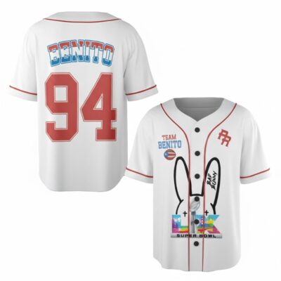 Team Benito Football Jersey Version 2, Bad Bunny Super Bowl Team Benito Football Jersey Version 2, Bad Bunny Super Bowl