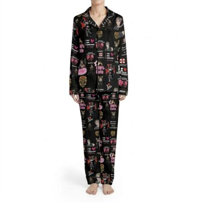 Leon Kennedy Resident Evil Satin Pajamas Set, Resident Evil
