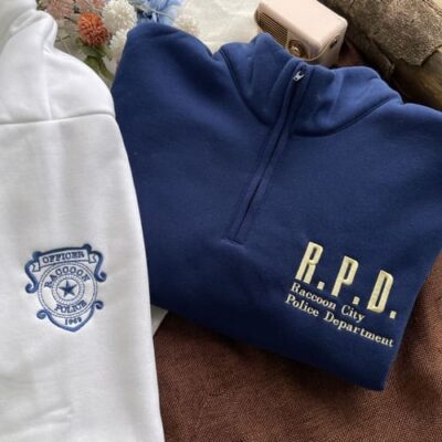 Resident Evil Double Sided Embroidered Zip Sweatshirt