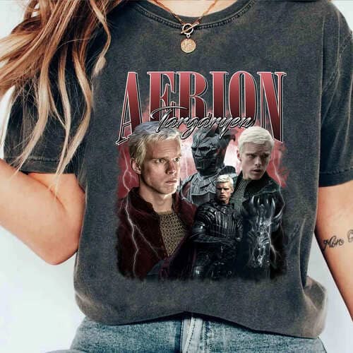 Aerion Targaryen T-Shirt, A Knight of the Seven Kingdoms Movie Aerion Targaryen T-Shirt, A Knight of the Seven Kingdoms Movie