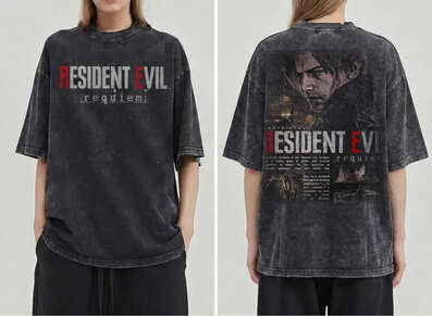 Vintage Resident Evil Requiem 2 Sides T-Shirt, Resident Evil