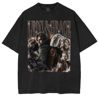 Leon kennedy And Grace Ashcroft T-Shirt, Resident Evil