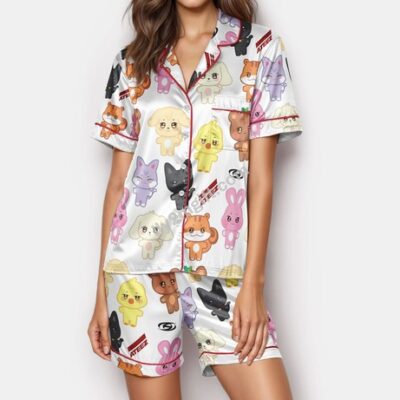ATEEZ Aniteez Pajama Set, Kpop World Tour Sleepwear, ARMY Matching Family PJs