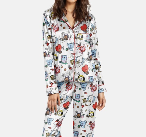 Bangtan BTS BT21 Inspired Pajama Set, Kpop World Tour Sleepwear, ARMY Matching Family PJs Bangtan BTS BT21 Inspired Pajama Set, Kpop World Tour Sleepwear, ARMY Matching Family PJs