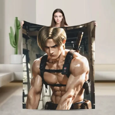 Leon Kennedy Resident Evils Blanket Quality Soft Warm