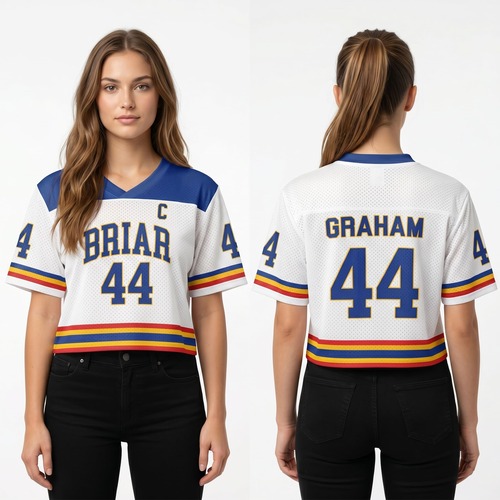 Version 2 Hockey Romance Inspired Unisex Crop Mesh Jersey, BookTok Reader Gift Version 2 Hockey Romance Inspired Unisex Crop Mesh Jersey, BookTok Reader Gift