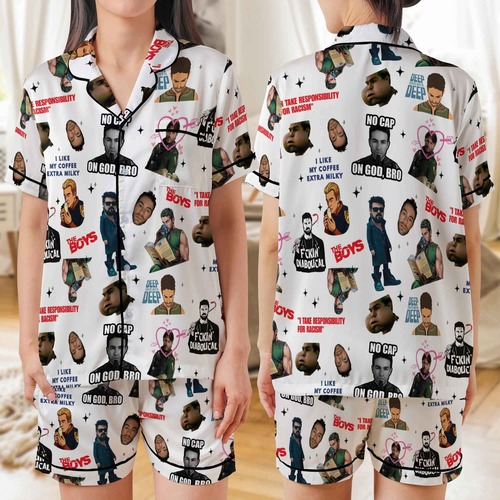 The Boys Meme Cute Satin Pajamas Set, The Boys Movie The Boys Meme Cute Satin Pajamas Set, The Boys Movie