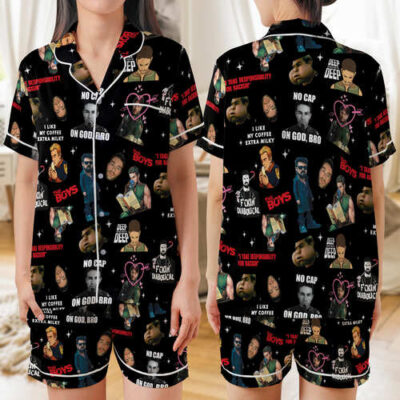 The Boys Meme Cute Satin Pajamas Set, The Boys Movie