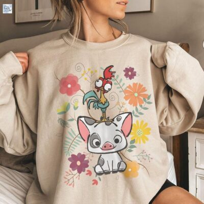 Hei Hei and Pua T-Shirt, Moana Shirt, Matching Family Disney