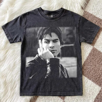 Vintage Damon Salvatore Finger T-Shirt