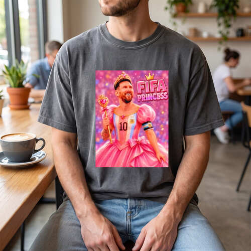 Funny Messi Fifa Princess T-Shirt, Football Fan Funny Messi Fifa Princess T-Shirt, Football Fan