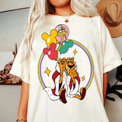 Retro Prince John T-Shirt, Nostalgic King and Snake Tee, Robinhood Movie
