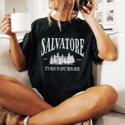 It’s Oke To Love Them Both T-Shirt, Mystic Falls Virginia Shirt, Salvatore Brothers Fan