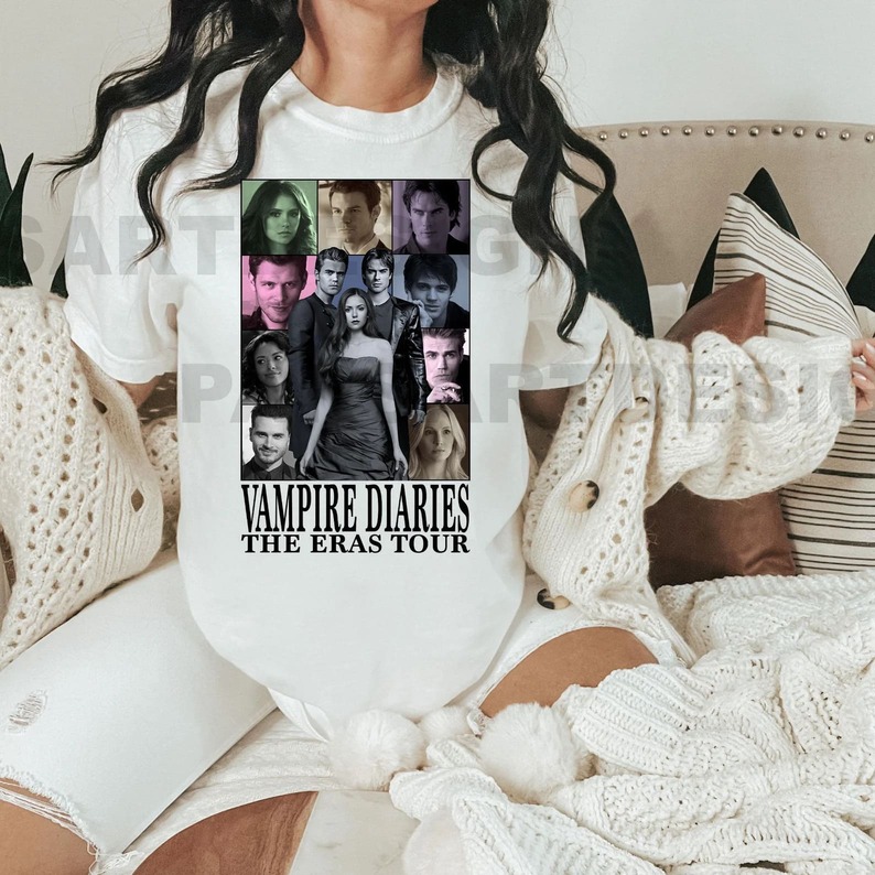 Vampire Diaries Eras Tour T-Shirt: Fan Gift Tee, The Vampire Diaries Movie Vampire Diaries Eras Tour T-Shirt: Fan Gift Tee, The Vampire Diaries Movie