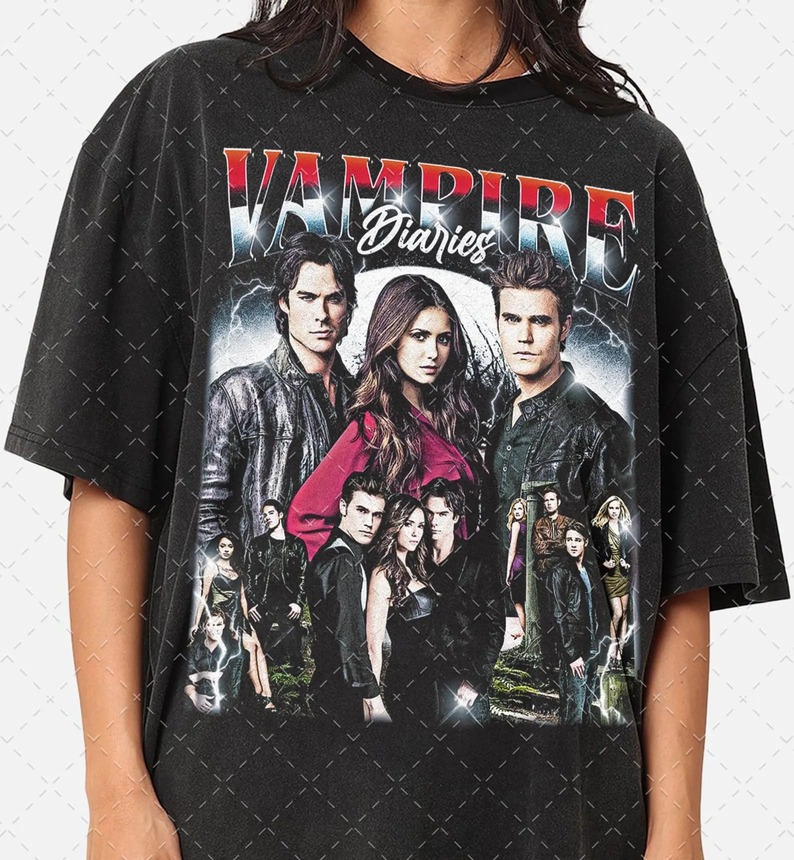 Vampire Diaries T-Shirt, Damon Salvatore, Stefan Salvatore T-Shirt, Gift For Woman and Man Vampire Diaries T-Shirt, Damon Salvatore, Stefan Salvatore T-Shirt, Gift For Woman and Man