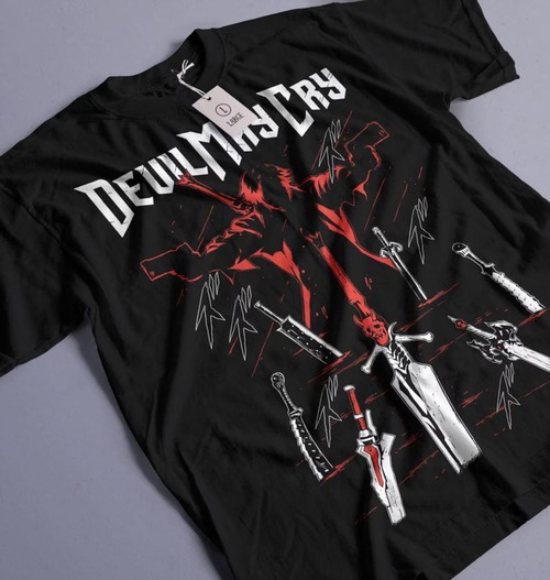Vinatge Dante Shooting DMC T-Shirt, Devil May Cry Vinatge Dante Shooting DMC T-Shirt, Devil May Cry