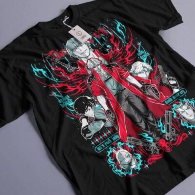 Vinatge Dante Shooting DMC Version 2 T-Shirt, Devil May Cry