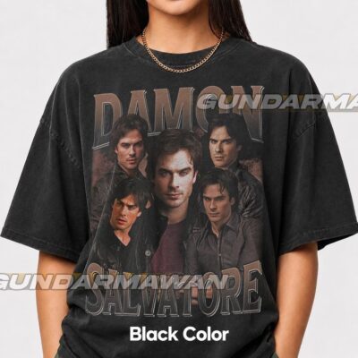 Vintage Damon Salvatore Bootle T-Shirt, The Vampire Diaries Movie