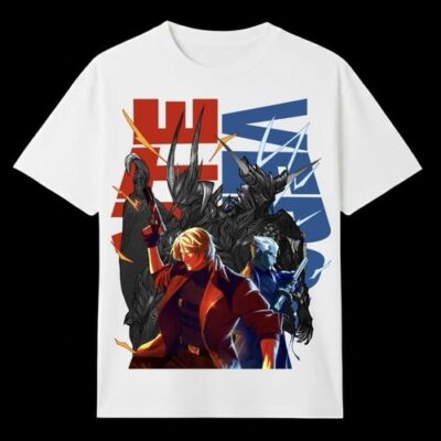 Dante x Vergil T-Shirt, Anime Acharacter, Devil May Cry Fan