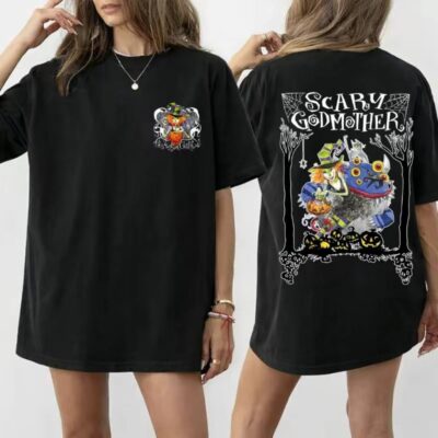 Scary Godmother 2 Sides T-Shirt, Halloween Movie