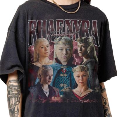 Retro 90s Rhaenyra Targaryen T-Shirt, HOTD Fan Retro 90s Rhaenyra Targaryen T-Shirt, HOTD Fan